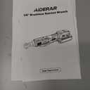 20V Brushless Cordless Ratchet Wrench 3/8", 67Ft-Lbs/ 90Nm Max Fastening Torque, 2x 2Ah Battery, 300RPM, Power Electric Ratchet Driver for Makita Battery, Set with 8 Sockets, 1/2"& 1/4"Adapter