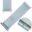 2 x 30CM IDE Flat Ribbon Cable, 40P, Male to Female, Grey, Copper, 28AWG, 40 Wires, Compatible with IDE Devices