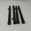 Table Leg Extenders for Folding Tables, Folding Table Legs Extensions for Straight and Bent Legs, Heavy Duty Steel 4 Levels Adjustable Folding Table Leg Risers, Raise Table Height