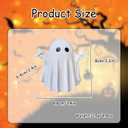 Halloween Ghost Figurine, Resin Cute Finger Ghost Statue, Funny Decor for Halloween Decorations Desk Indoor and Porch Spooky Home Decor (Styl 5)