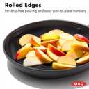OXO Enhanced 10" Frying Pan Skillet, PFAS-Free Ceramic Nonstick, Durable Hard Anodized Cookware, Scratch Resistant, Stainless Steel Handle, Good Grips, Dishwasher Safe, Oven safe, Black