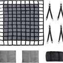 Truck Cargo Net with Mesh, 6.7 x 8 ft Heavy Duty Cargo Net for Pickup Bed, Accessory Truck Bed Netting for Cargo (80 x 95 inches)