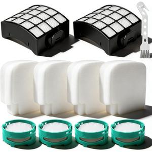 AZ3002 Filter Replacement for Shark Stratos AZ3002 AZ3000 AZ3000W Upright Vacuum: 2 HEPA Filters, 4 Foam & Felt Kit, 4 Odor Neutralizer Cartridges, Help Remove Dust, Hair & Fine Particles