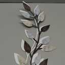 Zhengmy 2 Pieces Metal Tree Leaf Wall Decor Vine Olive Branch Leaf Wall Art Living Room, Hallway Wall Decor Outdoor Decoration(Pastel Colors)