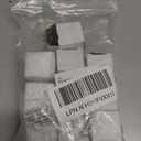 12 Packs Crystal Cabinet Knobs Drawer Pulls and Knobs Diamond Dresser Handles Crystal Pulls for Drawers - 30 mm Clear Glass Cabinet Knob with Bronze Base