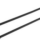 #304 Stainless Steel Double Towel Bar,Optional Different Length Installation (Matt Black - 15 inches, Double Towel bar)