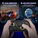 Switch Controller, Wireless Pro Controller for Switch/Lite/OLED/iPhone/Mac/iPad/iOS/Android/Phone/PC/Steam/TV,Bluetooth controllers with Programming/ 4 Vibration / 3 Turbo Modes/6-Axis/Motion/RGB