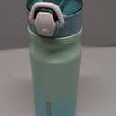 BJPKPK Insulated Water Bottle 18oz Stainless Steel Water Bottles With Straw And Carry Handle Double Wall Metal Thermos,Mint