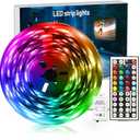 DAYBETTER Led Strip Lights 32.8 ft RGB Color Changing Lights Strip for Bedroom, Desk, Home Decoration, with Remote and Power Supply