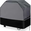Heavy Duty Grill Cover 56 Inch, 600D Oxford Water Resistant UV & Fade Resistant BBQ Cover for Weber Char-Broil Dyna Glo Nexgrill Charcoal Gas Grill (56W x 25D x 45H, Gray/Black)
