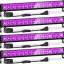 4 Pack LED 42W Black Lights, Blacklight Bars with Plug+Switch+6ft Cord, Light Up 24x24ftx4, Blacklight for Glow Party, Fluorescent Poster, Body Paint, Halloween Decorations, Bedroom, Stage