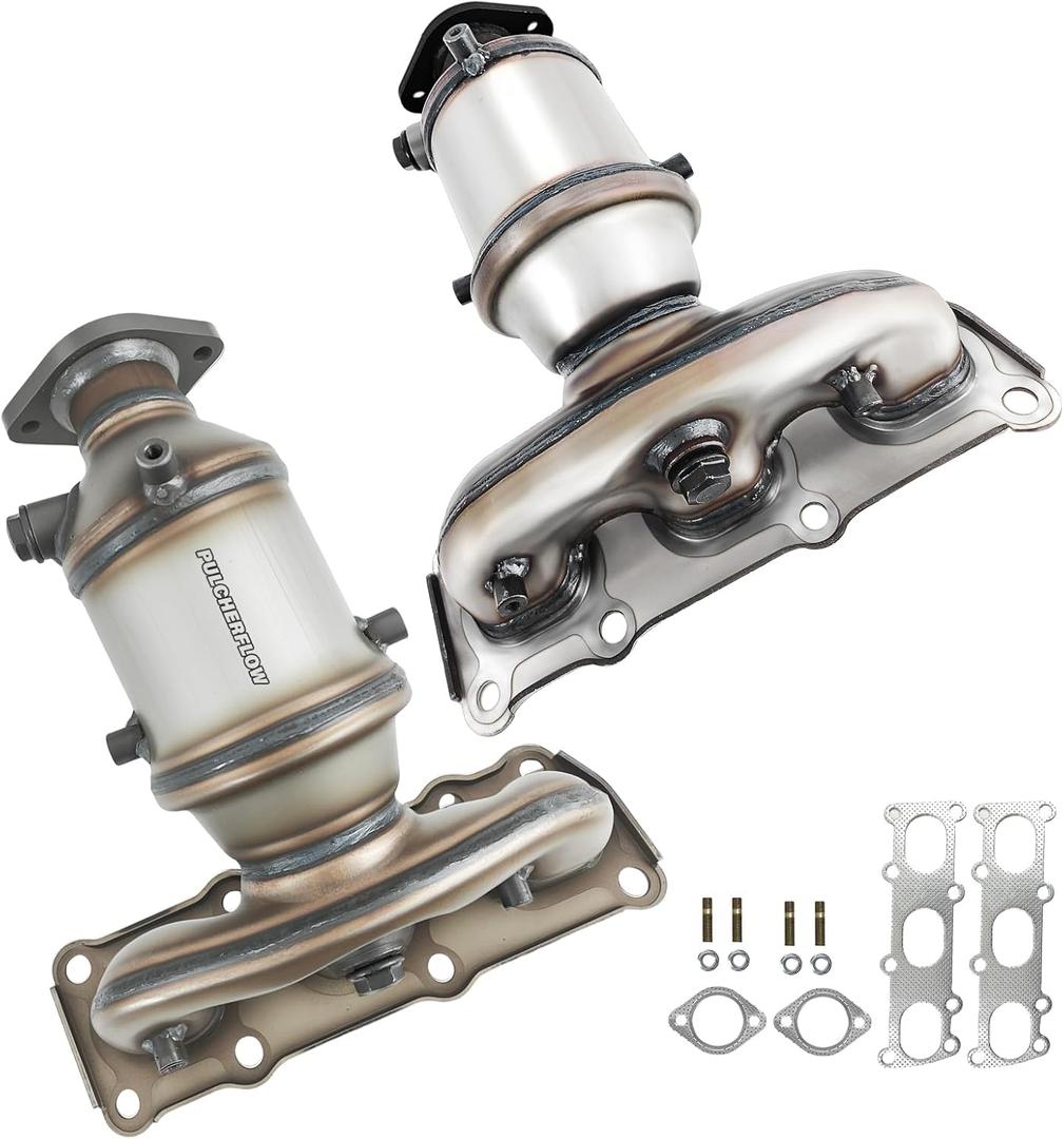 ConverterCompatible with 2013-2018 Hyundai Santa Fe 3.3L V6, 2014-2019 Kia Sorento 3.3L V6, 2020-2022 Kia Telluride 3.8L V6, AWD Only Catalytic Convertor (EPA Compliant)
