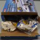 880 Pcs City Airport Passenger Terminal Building Set, 6 IN 1 Airplane Building Blocks Toy, STEM Aircraft Bricks with Shuttle Bus, Luggage Cart, Planes Model Toys Gifts for Adults Boys Ages 6-12+