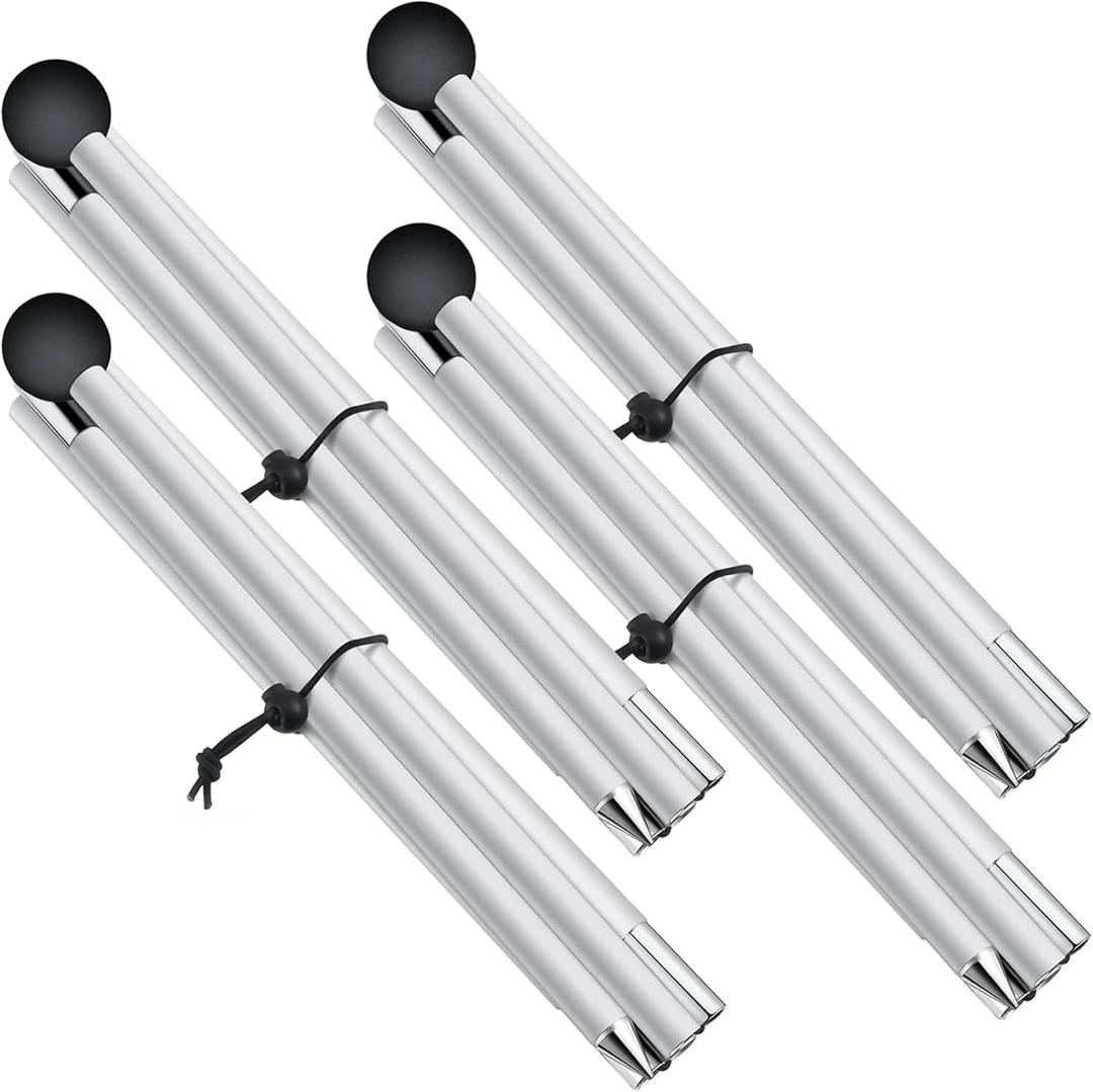 Tent Poles Replacement, Canopy Poles for Beach Accessories 6.5 Feet Beach Tent Canopy Extra Poles for Camping, Hiking, Backpacking, Parties (4)