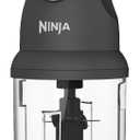Ninja Food Chopper Express Chop with 200-Watt, 16-Ounce Bowl for Mincing, Chopping, Grinding, Blending and Meal Prep (NJ110GR), Gray