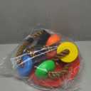 Climbing Rope Tree Swing with Platforms and Disc Swing Seat Set Outdoor Playground Accessories for Kids Including Hanging Strap & Carabiner Rope Swings for Tree Outdoor Swing Set Accessories