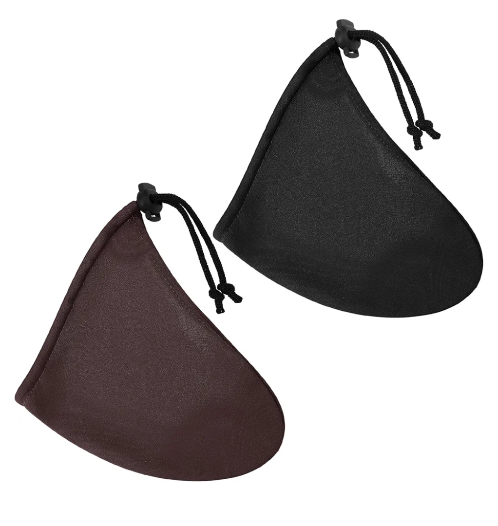 2 Pcs Men's Tanning Pouch Sun Protection, Tanning Cover for Men (Brown and Black)