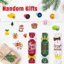 2 x Christmas Crackers with Prizes for Kids 12 PCS Christmas Party Favors Supplies Bulk Mini Non-Snap Dinner Table Favor Games Goodie Bag Stuffers Classroom Prizes Student Gifts Toys for Boys Girls