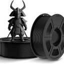 TECBEARS PLA 3D Printer Filament, PLA Filament 1.75mm, Neatly Wound 3D Printing Filament, Dimensional Accuracy +/- 0.02 mm,Fits for Most FDM 3D Printers,1 Kg Per Spool, Pack of 2, Black+Black