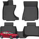 Priprilod Floor Mats Fit for Lexus IS350 IS250 IS300 AWD 2014-2022 All Weather Protector TPE Floor Liners Custom Fit Car Mats Non-SlipAll Wheel Drive Only