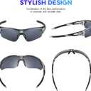 BEACOOL Polarized Sports Sunglasses for Men Women Youth Baseball Fishing Cycling Running Golf Motorcycle Tac Glasses UV400