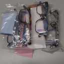 Progressive Multifocal Reading Glasses Blue Light Blocking Spring Hinge Readers Pattern Print Eyeglasses for Women (Mix Color)