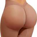 Lover-Beauty Low Back Shapewear Shorts for Women Tummy Control Butt Lifting Body Shaper Panties Underwear (L)