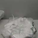 efluky Laundry Hamper with Lid, 100L Tall Laundry Basket with Bamboo Handles for Clothes and Toys, Collapsible Laundry Hamper with Inner Bag for Bedroom and Bathroom, White