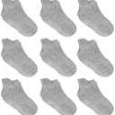 Zaples Baby Non Slip Grip Ankle Socks with Non Skid Soles for Infants Toddlers Kids Boys Girls 9