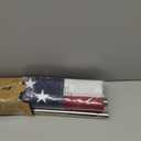 ZMTECH American Flag with Pole- 5FT Flagpoles with Upgraded Tangle Free Rings and Bracket, 1" Stainless Steel Flag Poles with Holder for Outside House, Residential or Commerical (Silver, No Light)