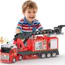 5in1 Large Fire Truck Toy Firetruck, Water Firetruck Toys 3-5 Years Old