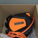 Retractable Air Hose Reel, 3/8 IN x 50 FT Hybrid Air Hose Max 300PSI, Air Compressor Hose Reel with 5 ft Lead in, Ceiling/Wall Mount Enclosed Air Reel, 180 Swivel Mount