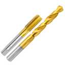 M16x1.5 Tap and 14.5mm Drill Bit Kit, M2 HSS Metric Drill and Tap Set, Combination of Drill and Tap Kit for Metal