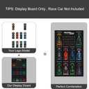 Display Wallboard for Lego Speed Champions Ultimate Formula 1 Collector's Pack, Wall Mount for Lego Collectible F1 Model Car Kit (Car Not Included)