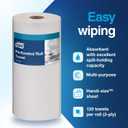 Tork Handi-Size Perforated Roll Towel White, Certified Compostable, 30 x 120 Towels, HB9201