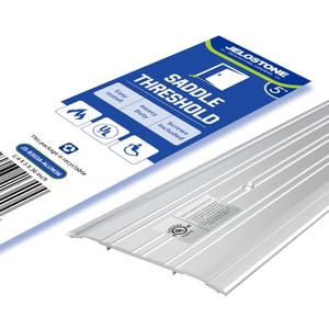 5" W x 1/4" H x 36" L - Commercial Aluminum Door Threshold(Mill Aluminum)- Door Saddle- ADA accessible Barrier Free- Fire Rated- Door Thresholds for Exterior Doors, B303A