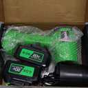 Leaf Blower Cordless, Handheld Leaf Blower with 2 X 4.0Ah Battery and Charger, 6 Speed Modes, Lightweight Blowers for Lawn Care, Patio, Yard, Dust,Blowing Leaves,Snow (Green)