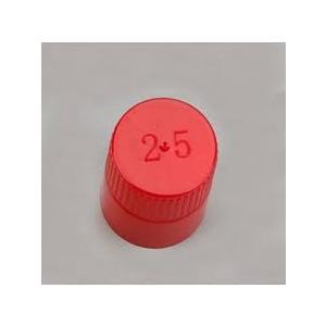 Globe Scientific 118152R Diamond PP Culture Tube Cap for 16mm Glass Culture Tubes, Red, Pack of 100