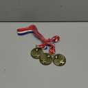 Ping Pong Medals, 2" Gold Table Tennis Medal Award with Free Custom Engraving, 3 Pcs