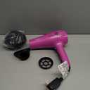 Conair Hair Dryer with Retractable Cord, 1875W Blow Dryer, 3 Heat Settings, 2 Speeds, Blow Dryer with Diffuser and Concentrator Attachments, Ionic + Tourmaline Technology, Pink
