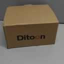 Ditoon Modern Brushed Nickel Battery Operated Wall Sconces Set of 2  Rechargeable LED Wall Sconce Lighting with Acrylic Shade, Wireless Bedroom/Living Room Art Deco Light Fixtures