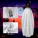 Halloween Decorations Light Up Ghost - 40 Inch Trick or Treat Jack O Lantern Candy Pocket Porch Outdoor Decoration, Halloween Decor for Yard Lawn Home Outdoor Decors