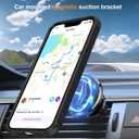 Hocase for iPhone 16e Case, with Magnetic Ring Stand [Compatible with MagSafe] [Military Grade Protection] Slim Shockproof Translucent Protective Phone Case - Black