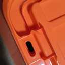 IRIS USA 3-Pack 27 Gallon Storage Bins with Lids |Made in USA| Heavy Duty Plastic Tote Containers for Truckbed Tool Box Organization, Large - Orange