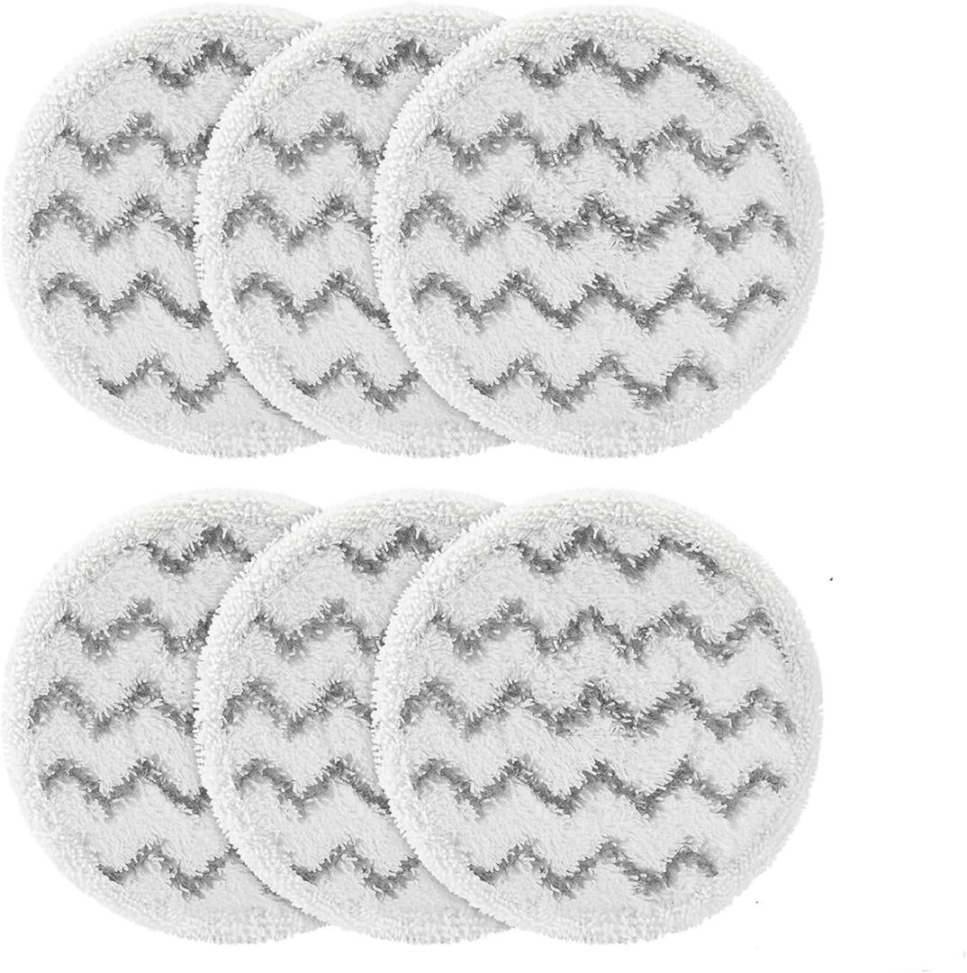 Steam Mop PadsCompatible For SharkS6002UK S7201UK S8201UK, Steam Scrub All-in-One Cleaning Pads(Grayish white 6pcs)