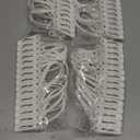 Honeydak 60 Pack Multi-Purpose Laundry Hooks Hanging Clips Bulk with Plastic Rope Hanger Clips for Baby Clothes Closet Organizer for Pants Hat Sock Boot Bra Towel Bathroom Wardrobe Kitchen, White