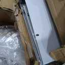 SKM 2 Pack Laundry Pedestals with Drawer - 28" Washer and Dryer Stand, Steel Washing Machine Raiser for Elevation, 14.3 Inches Height, White