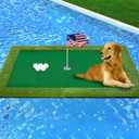 Floating Golf Green for Pool, Various Sizes (35"x24"/47"x35"/63"x47") to Suit Your Needs, Floating Chipping Green-Ideal for 2-4 Golfers Competing and Improving Skills in Outdoor and Pool Games