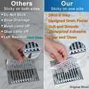 INVIHUG,25 Pack, Disposable Shower Drain Hair Catcher Mesh Stickers,Disposable Hair Drain Catcher. (4.1inch Square)