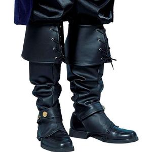Rubies Adult Pirate Boot Covers Costume Accessory (Black, One SIze)
